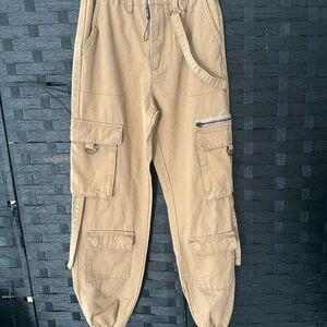 Fashion Nova Kids Tan Cargo Pants